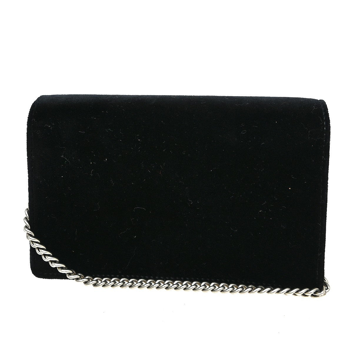 Gucci Dionysus Chain Wallet GG Velvet, Black, Velvet, Shoulder Bag
