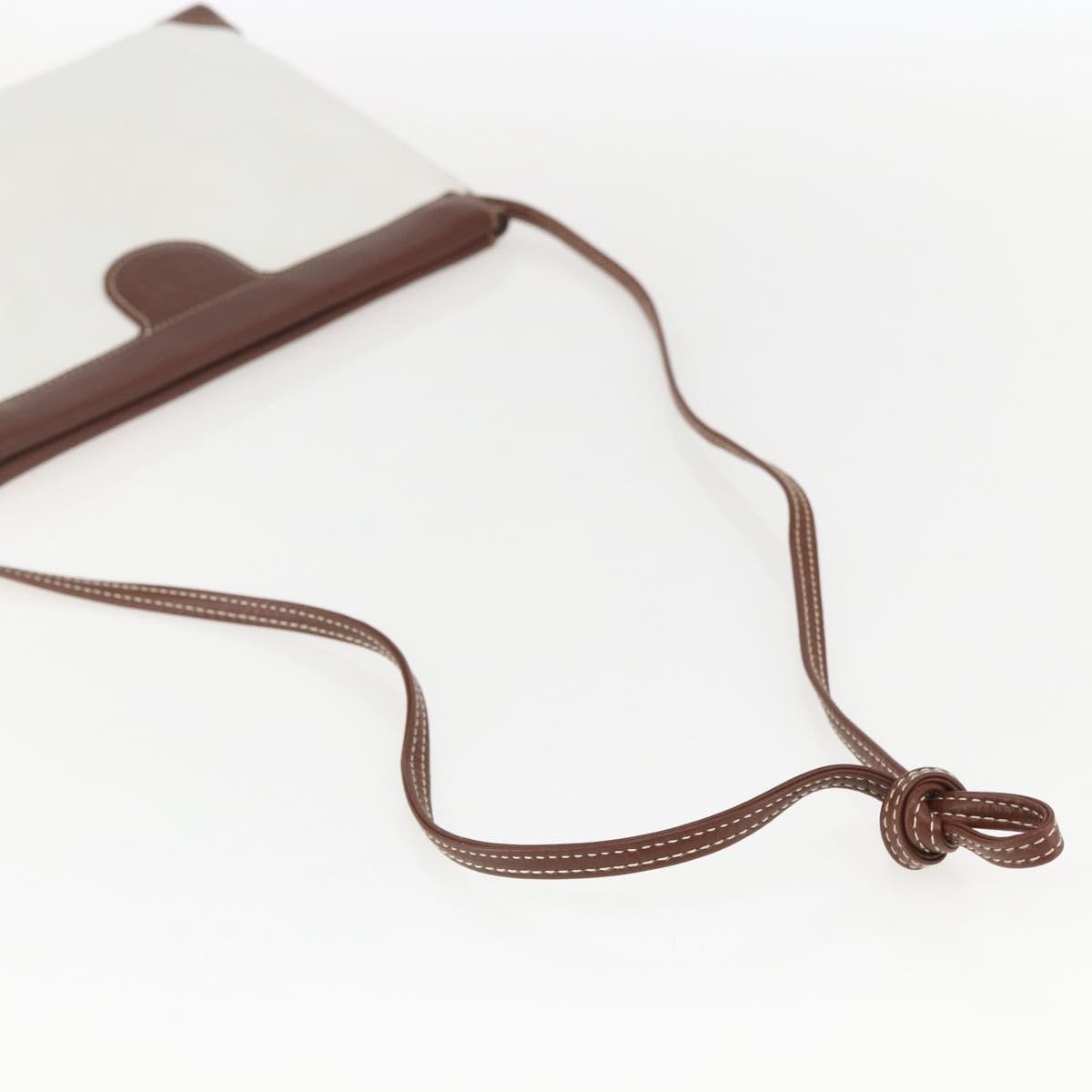 Gucci Vintage Shoulder Bag Leather, WHITE, LEATHER, Shoulder bag