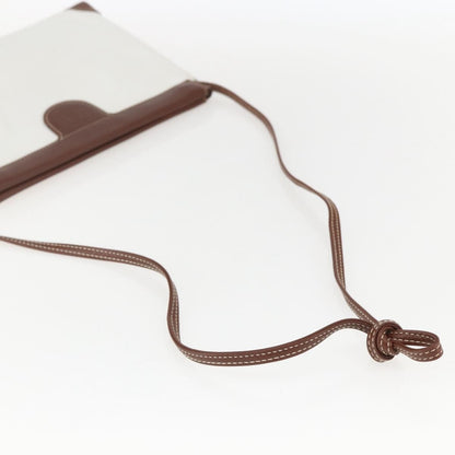 Gucci Vintage Shoulder Bag Leather, WHITE, LEATHER, Shoulder bag