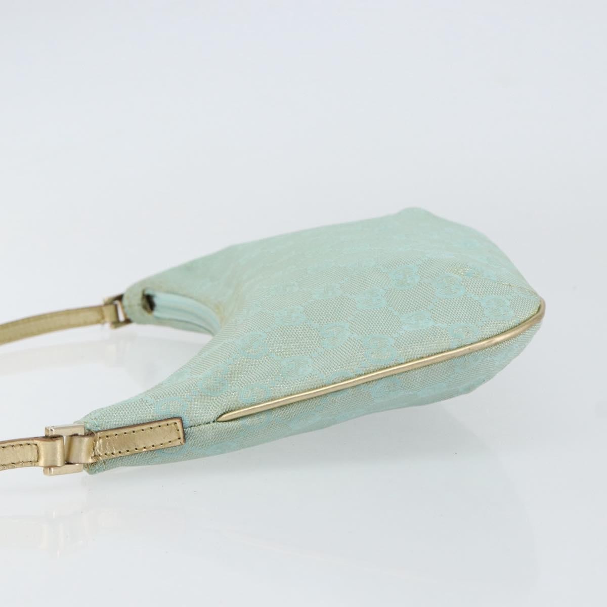 Gucci Vintage Pochette Shoulder Bag GG Canvas, BLUE, CANVAS, Shoulder bag