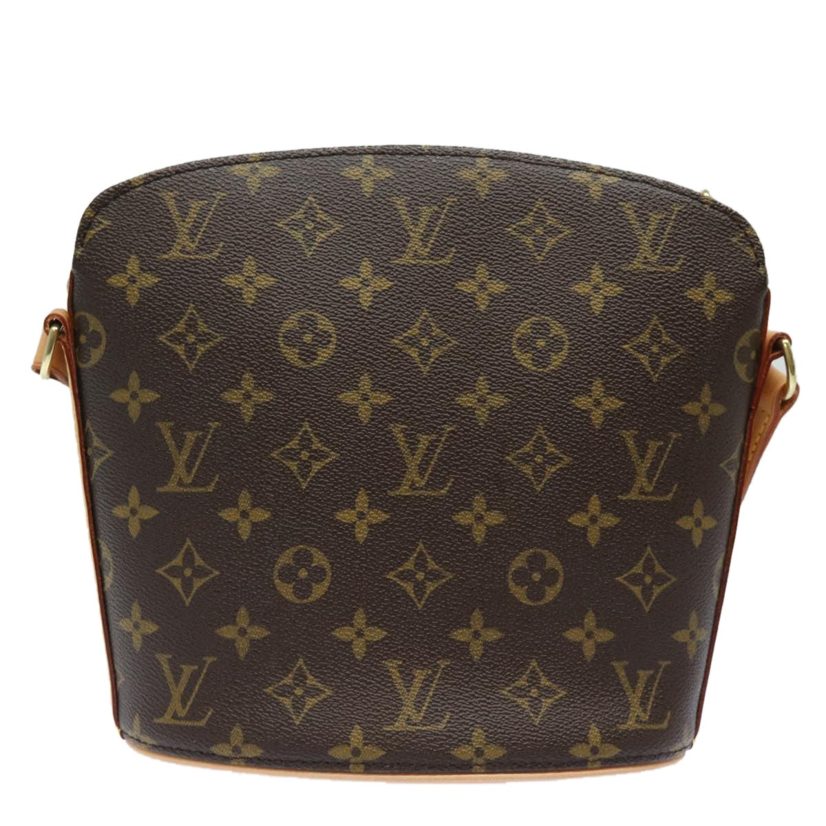 Louis Vuitton Drouot Handbag Monogram Canvas, BROWN, CANVAS, Shoulder bag