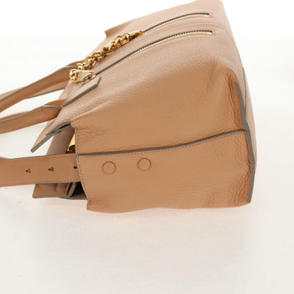 Chloe Cate Satchel Leather, Beige, Leather, Tote Bag