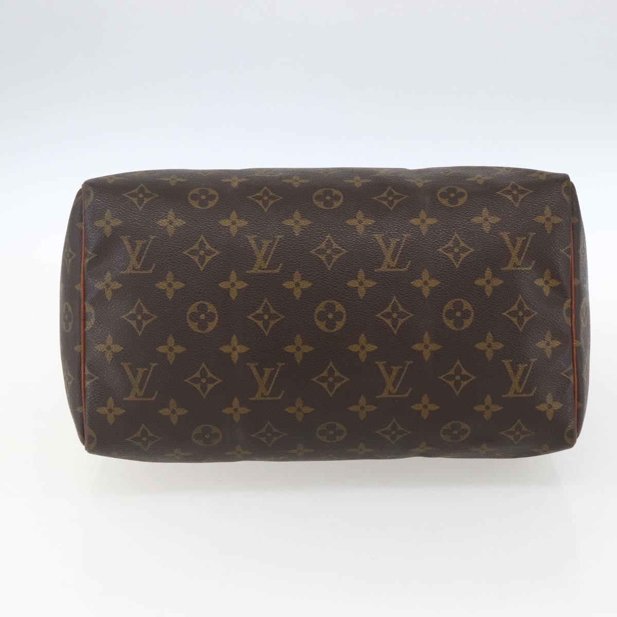 Louis Vuitton Speedy Handbag Monogram Canvas, BROWN, CANVAS, Handbag