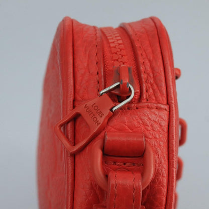 Louis Vuitton Solar Ray Pochette Volga Monogram Taurillon Leather, RED, LEATHER, Clutche & pouche