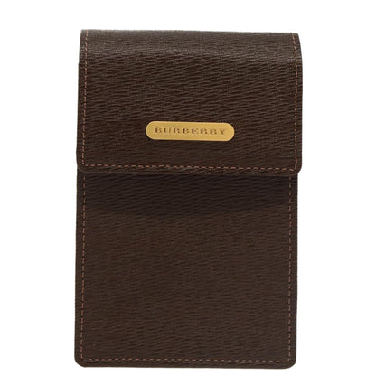 Burberry Vintage Pouch Leather, BROWN, LEATHER, Clutche & pouche