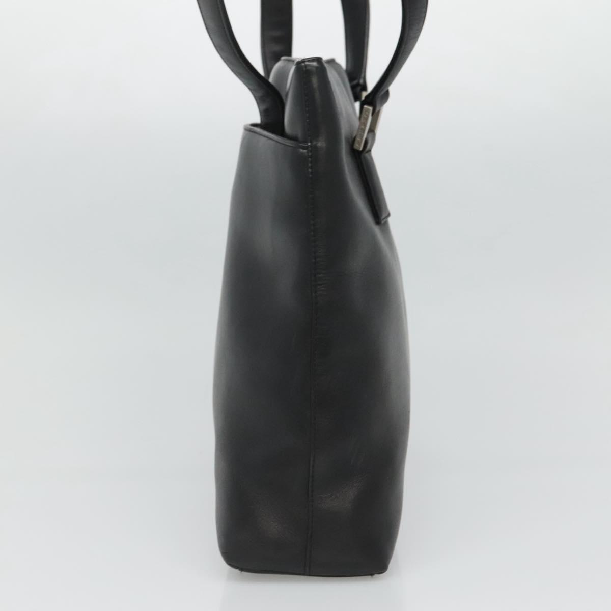 Chanel Vintage Shoulder Bag Leather, BLACK, LEATHER, Shoulder bag