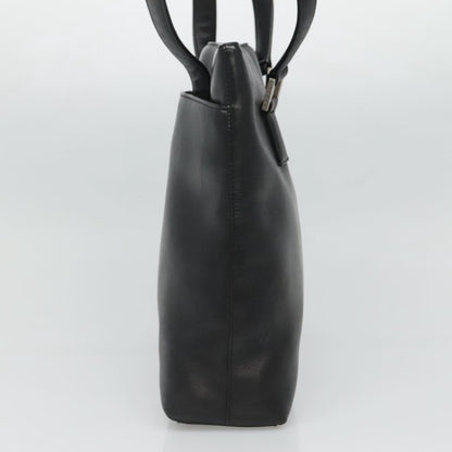 Chanel Vintage Shoulder Bag Leather, BLACK, LEATHER, Shoulder bag