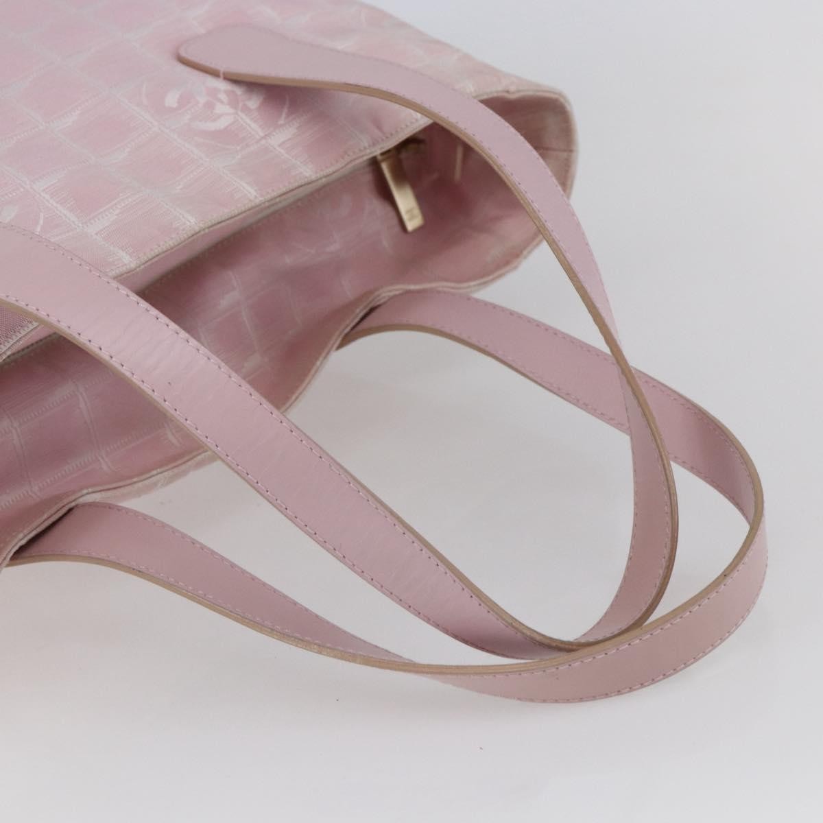 Chanel Travel Line Tote Nylon, PINK, NYLON, Tote bag