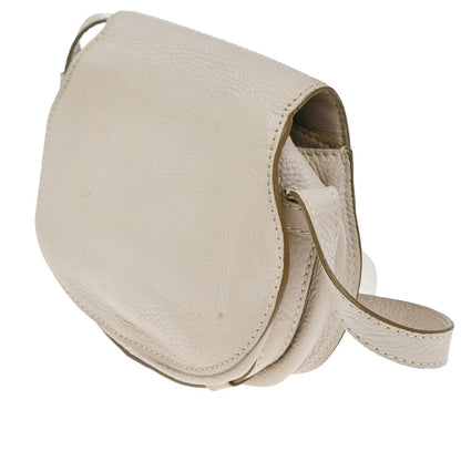 Chloe Marcie Crossbody Bag Leather, BEIGE, LEATHER, Shoulder bag
