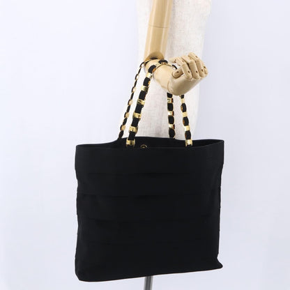 Salvatore Ferragamo Vala tote Canvas, BLACK, CANVAS, Tote bag