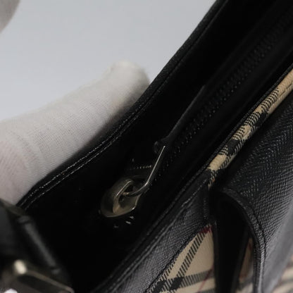 Burberry Shoulder Bag Nova Check Canvas, BEIGE, CANVAS, Shoulder bag