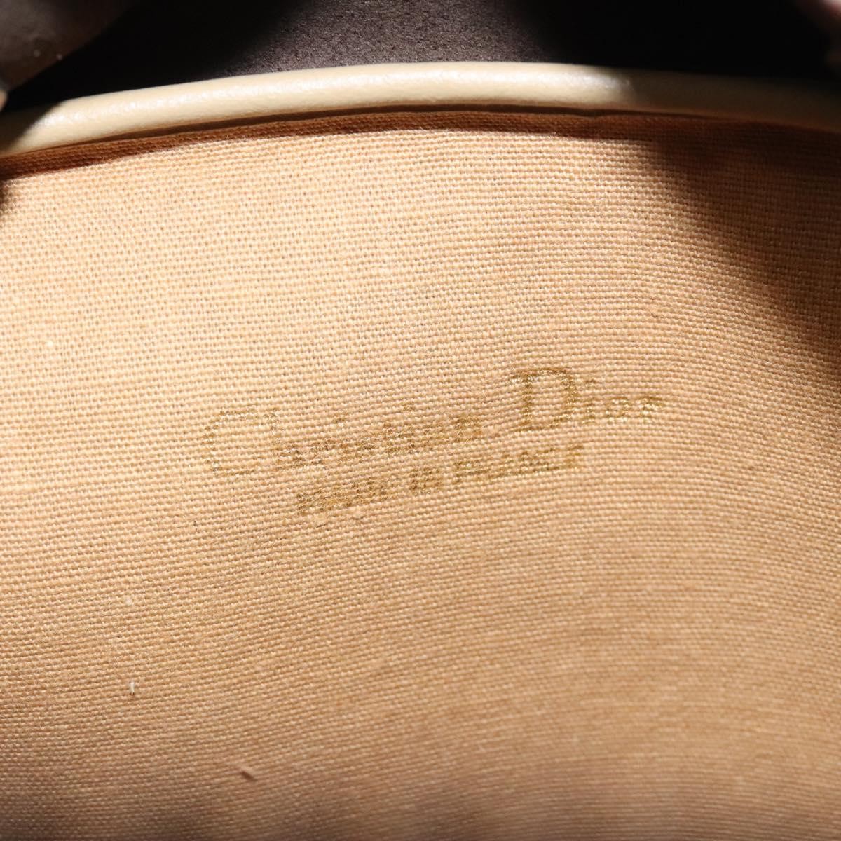 Christian Dior Vintage Trotter Handbag Canvas, BEIGE, CANVAS, Handbag