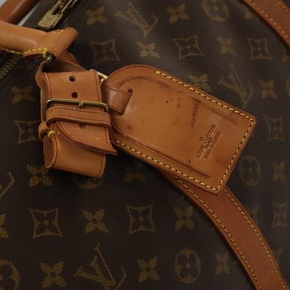 Louis Vuitton Keepall Bandouliere Bag Monogram Canvas, BROWN, CANVAS, Travel bag