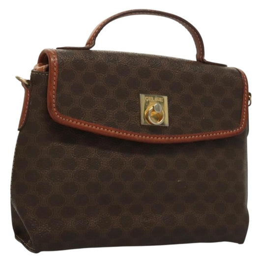 Celine Triomphe vintage handbag Macadam canvas, BROWN, CANVAS, Handbag