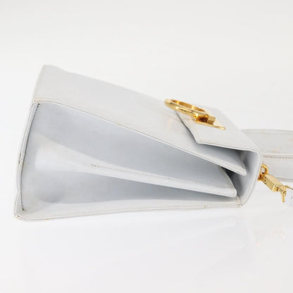 Salvatore Ferragamo Gancini Convertible Top Handle Bag Leather, WHITE, LEATHER, Handbag