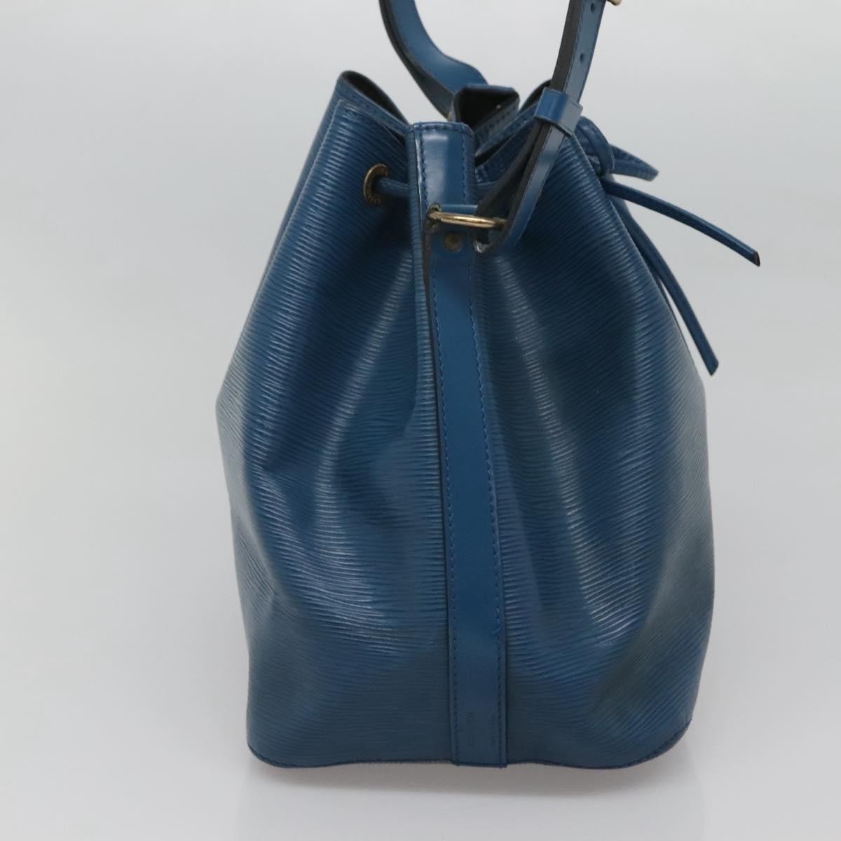 Louis Vuitton Petit Noe Handbag Epi Leather, BLUE, LEATHER, Handbag