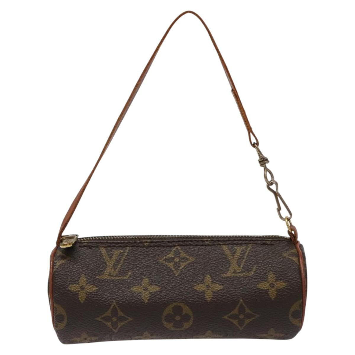 Louis Vuitton Papillon Pochette Monogram Canvas, BROWN, CANVAS, Handbag