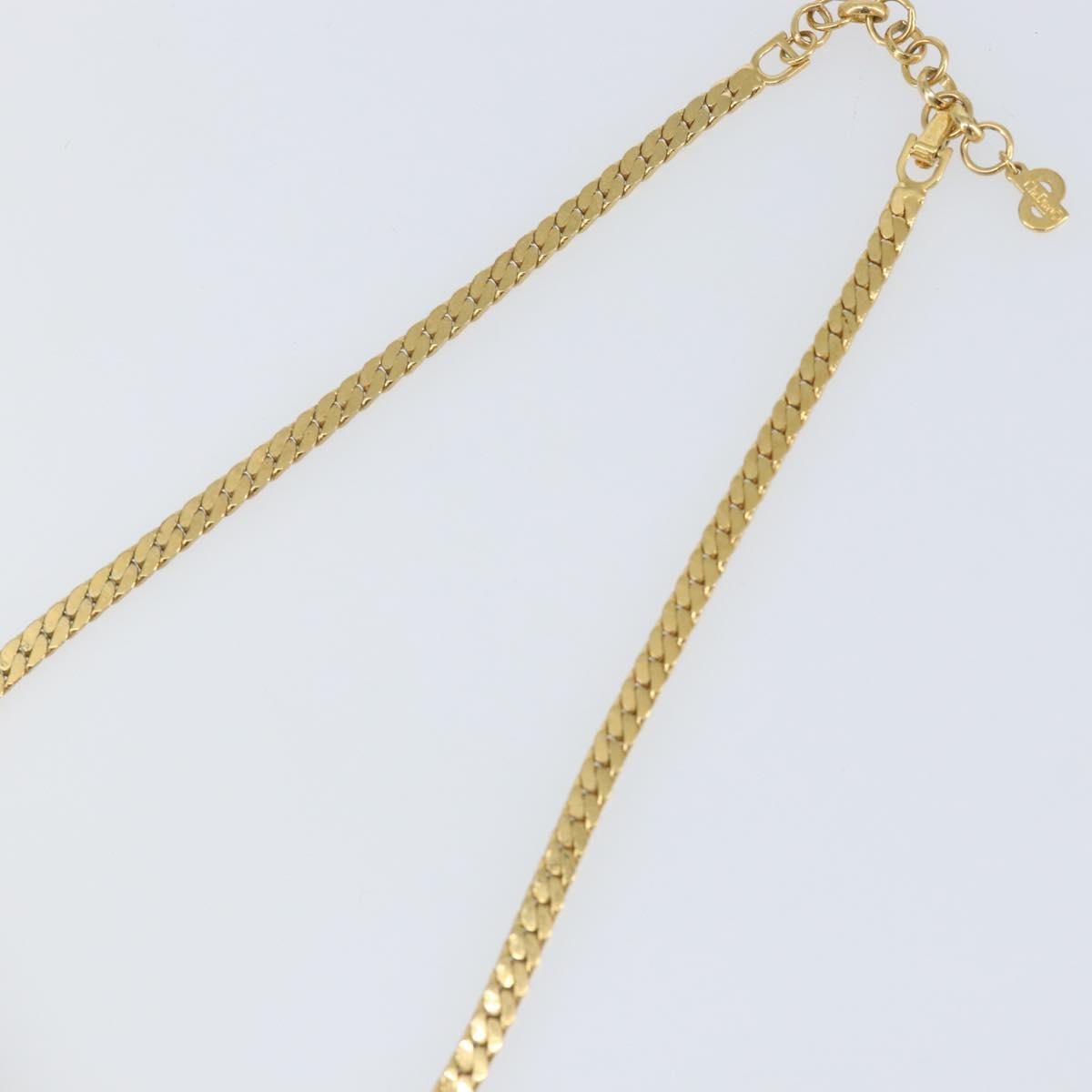 Christian Dior CD Logo necklace Metal, GOLD, METAL, Necklace