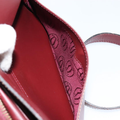 cartier Must de Cartier Shoulder Bag Leather, BURGUNDY, LEATHER, Shoulder bag
