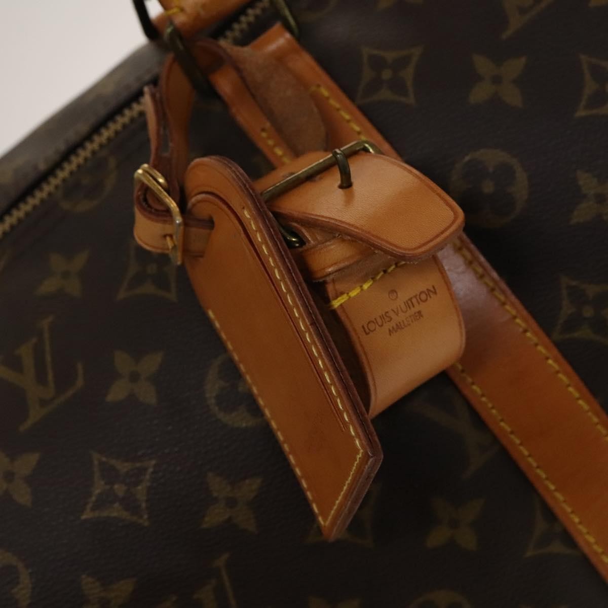 Louis Vuitton Keepall Bag Monogram Canvas, BROWN, CANVAS, Travel bag