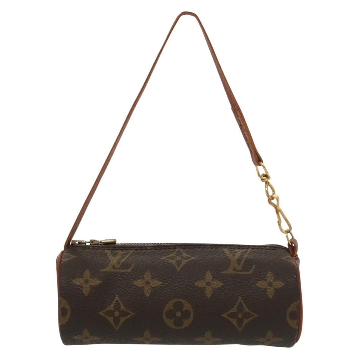 Louis Vuitton Papillon Pochette Monogram Canvas, BROWN, CANVAS, Handbag