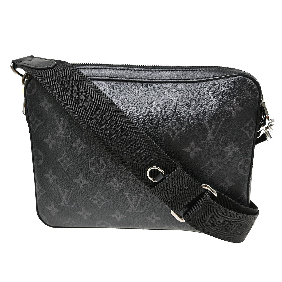 Louis Vuitton Trio Messenger Bag Reverse Monogram Eclipse Canvas, Black, Canvas, Shoulder Bag