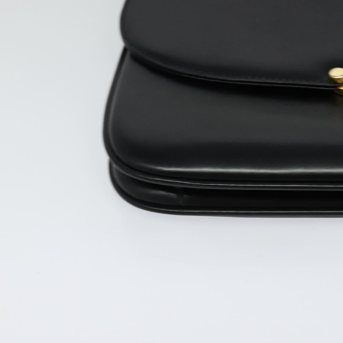 Bally Vintage Shoulder Bag Leather, Black, Leather, Shoulder Bag