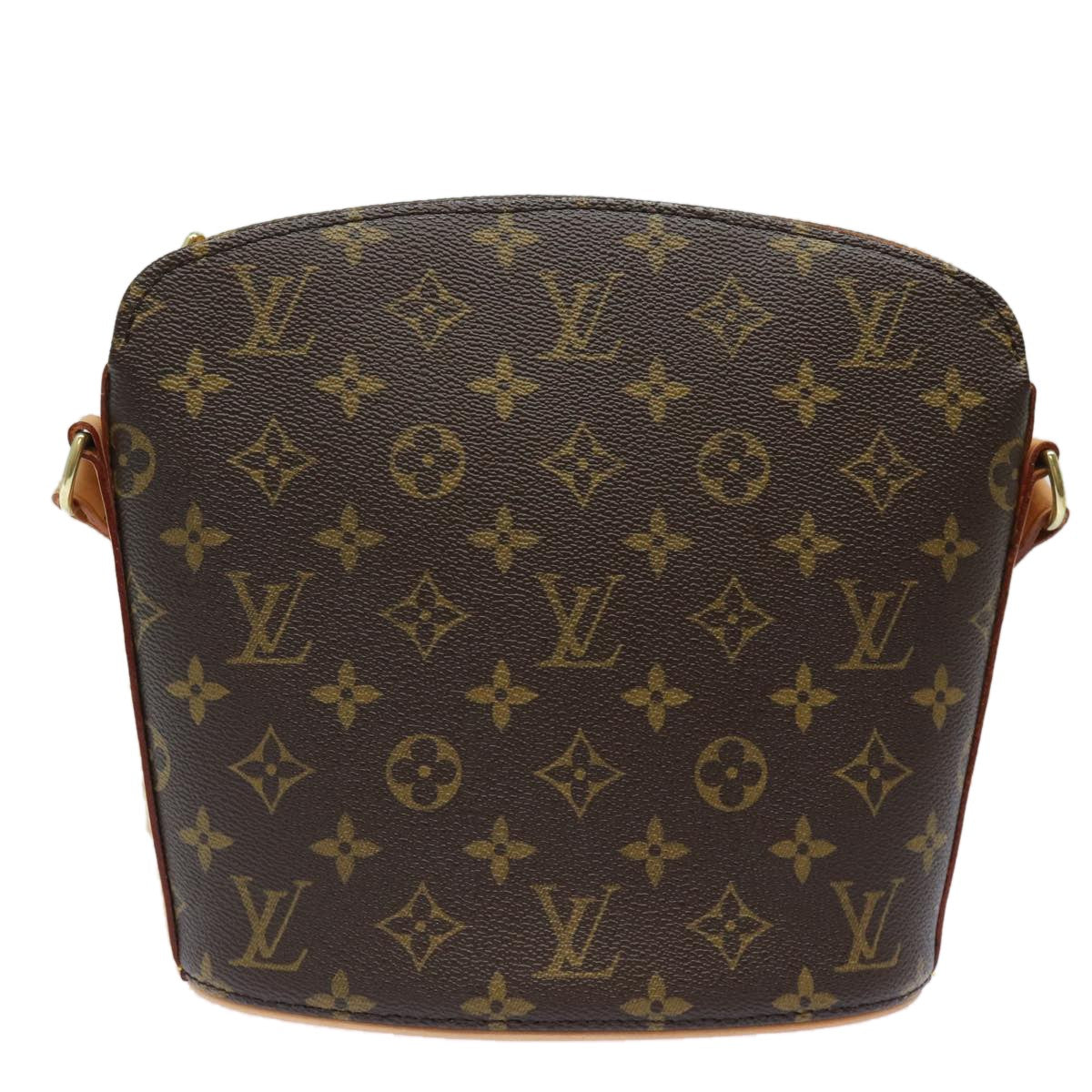 Louis Vuitton Drouot Handbag Monogram Canvas, BROWN, CANVAS, Shoulder bag