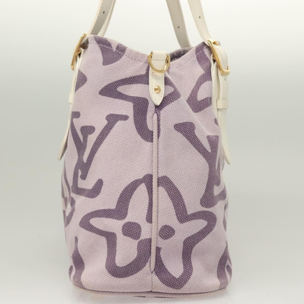 Louis Vuitton Tahitienne Cabas Canvas, PURPLE, CANVAS, Tote bag
