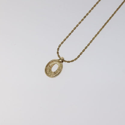 Christian Dior CD Pendant Necklace Gold-plated, GOLD, METAL, Necklace
