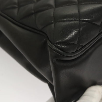Chanel Chain Shoulder Bag Leather, Black, Leather, Shoulder Bag