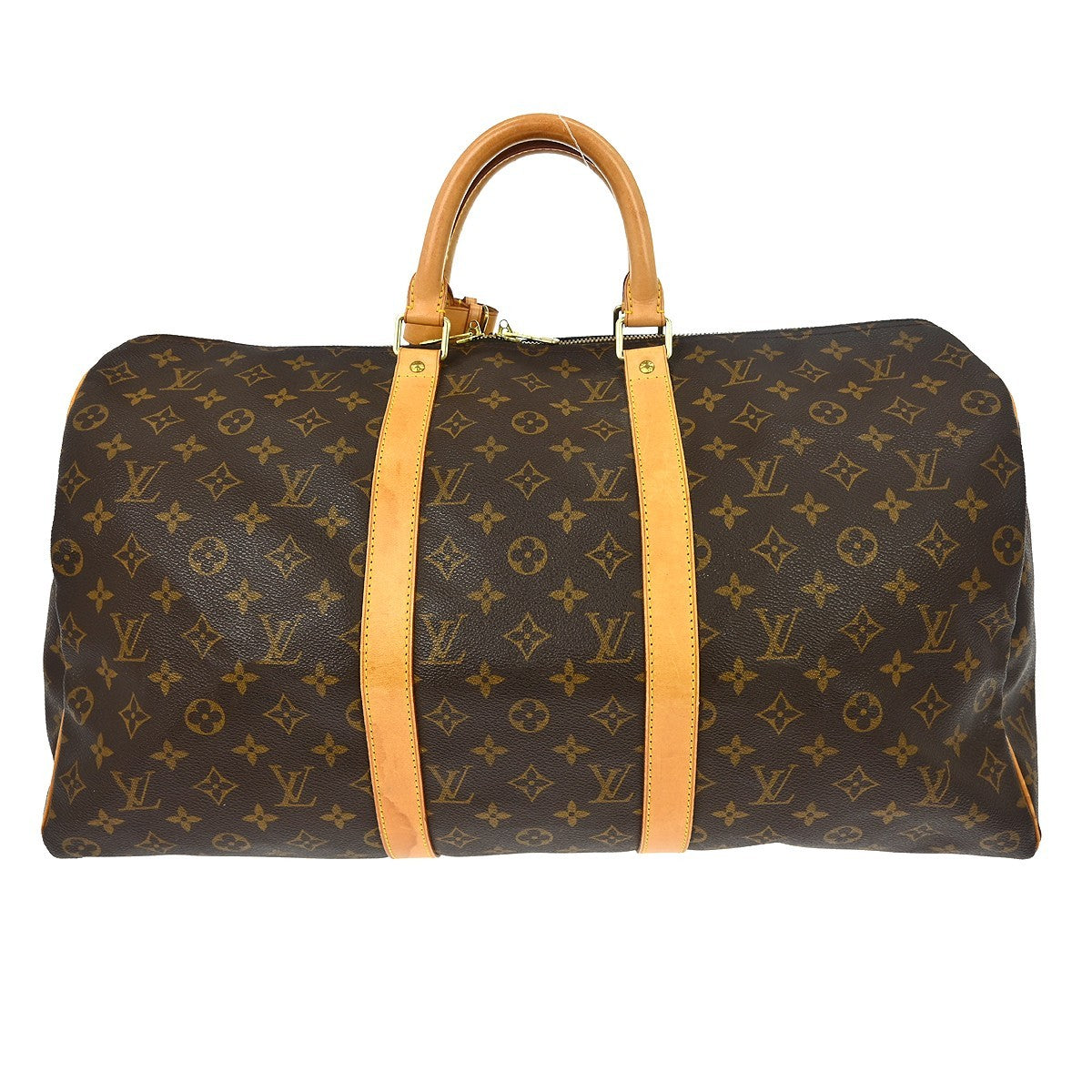 Louis Vuitton Keepall Bag Monogram Canvas, Brown, Canvas, Travel Bag