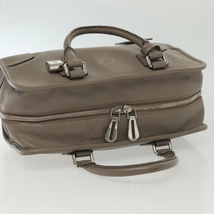 Loewe Amazona Bag Leather, GRAY, LEATHER, Handbag