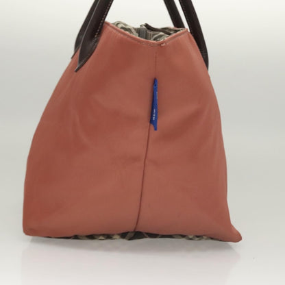 Burberry Nova Check Tote Nylon, PINK, NYLON, Tote bag