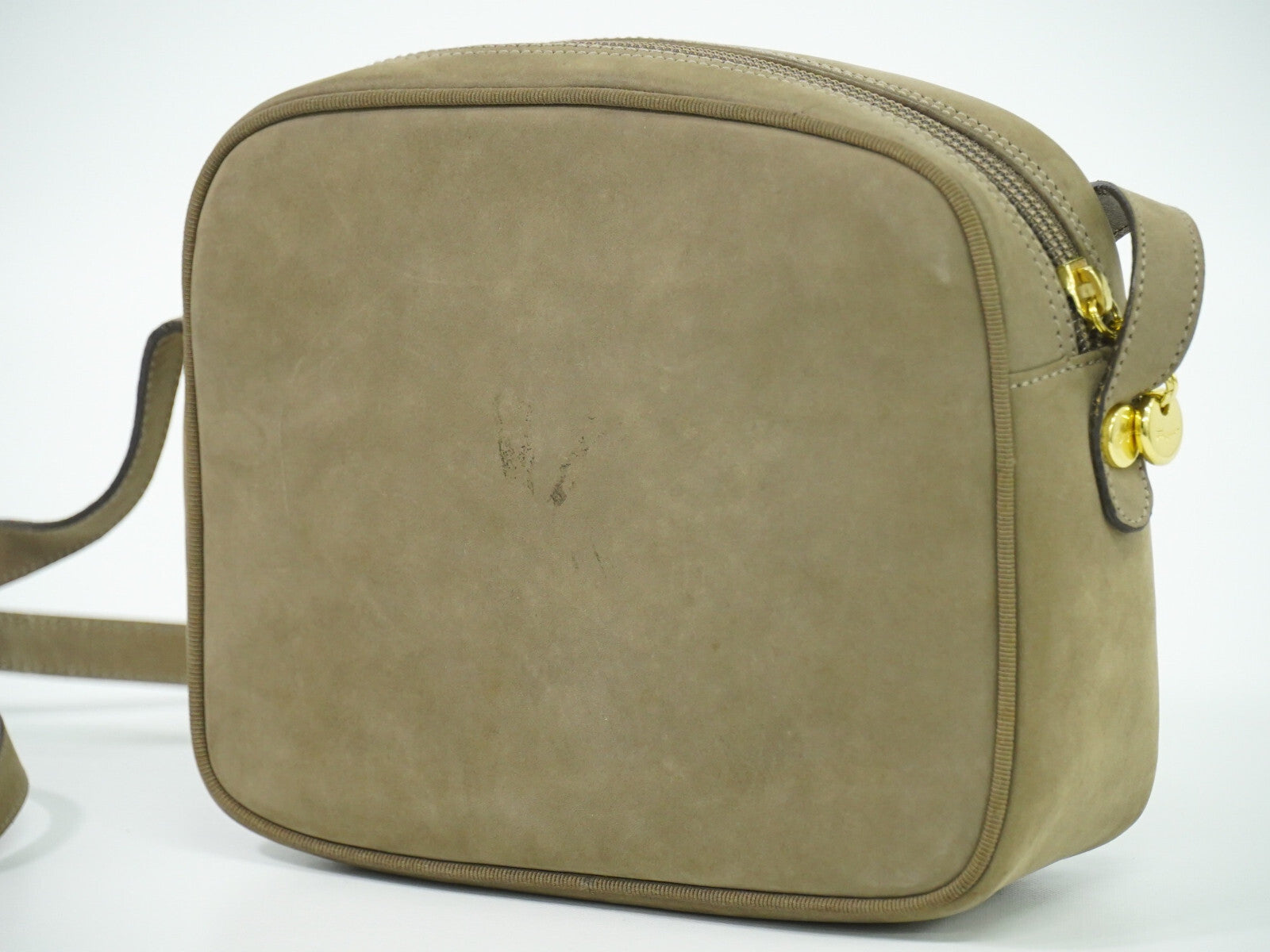 Salvatore Ferragamo Vara Bow camera Shoulder Bag Suede, BEIGE, SUEDE, Shoulder bag