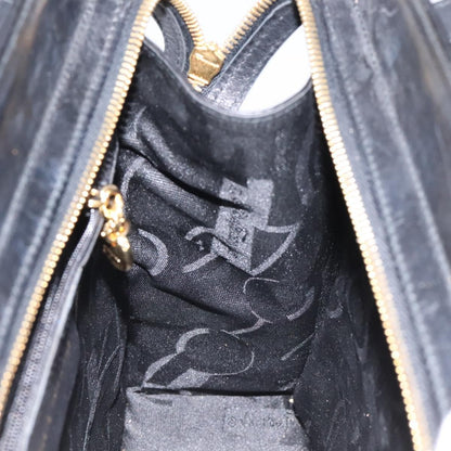 Salvatore Ferragamo Vala Shoulder Bag Leather, BLACK, LEATHER, Shoulder bag