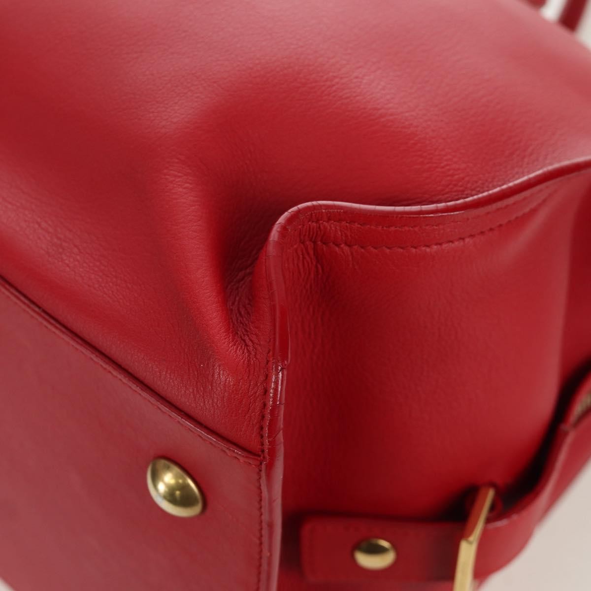 Saint Laurent Classic Y Cabas Leather, RED, LEATHER, Handbag