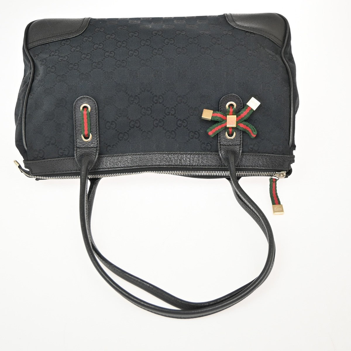 Gucci Princy Tote GG Canvas, BLACK, CANVAS, Tote bag