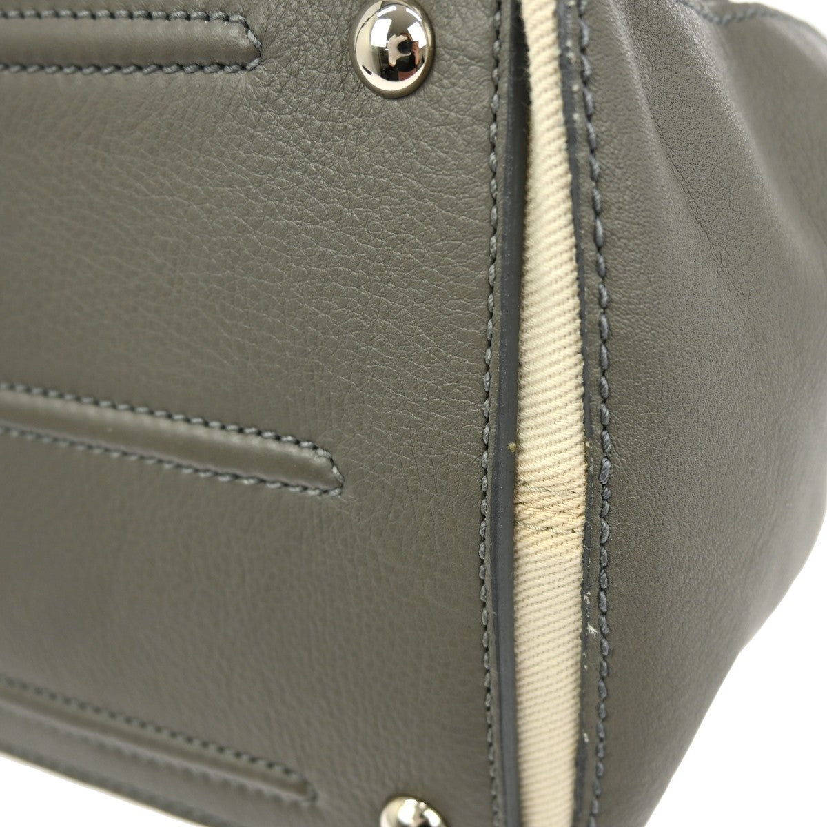 Saint Laurent Muse Two Bag Leather, GRAY, LEATHER, Handbag