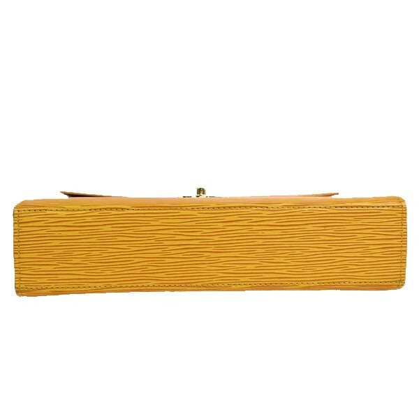 Louis Vuitton Malesherbes Handbag Epi Leather, YELLOW, LEATHER, Handbag