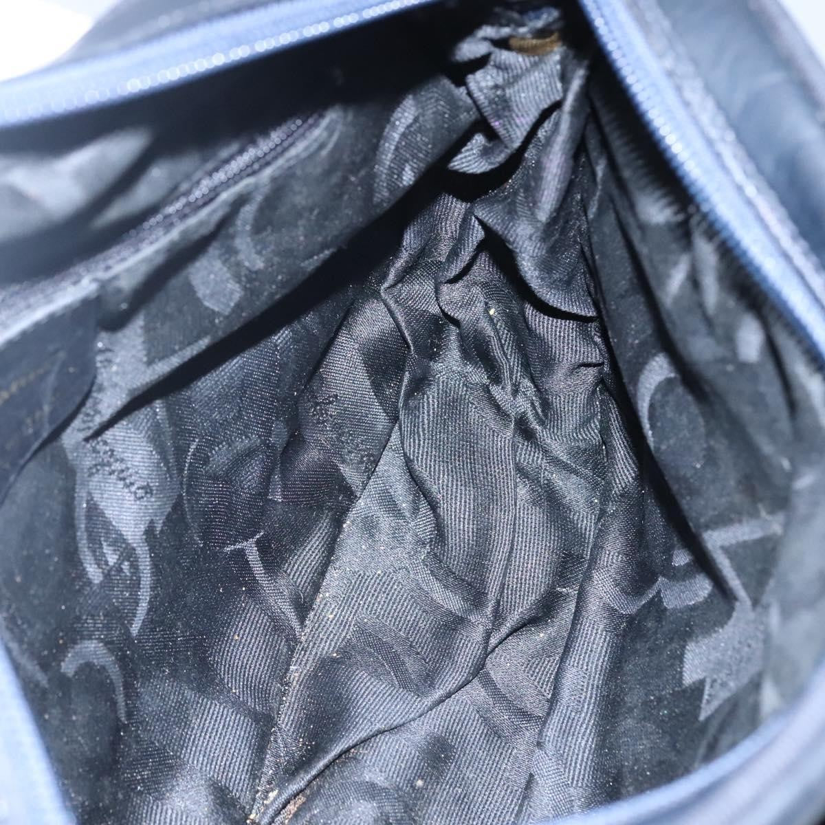 Salvatore Ferragamo Vala Shoulder Bag Leather, NAVY, LEATHER, Shoulder bag