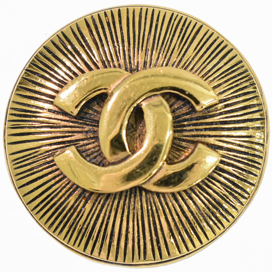 Chanel CC Brooch Metal, GOLD, GOLD_PLATED, Brooch