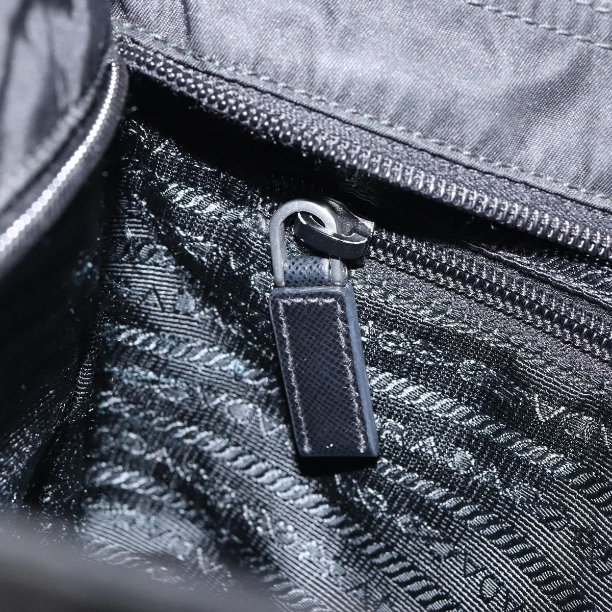 Prada Flat Messenger Bag Tessuto, BLACK, NYLON, Shoulder bag