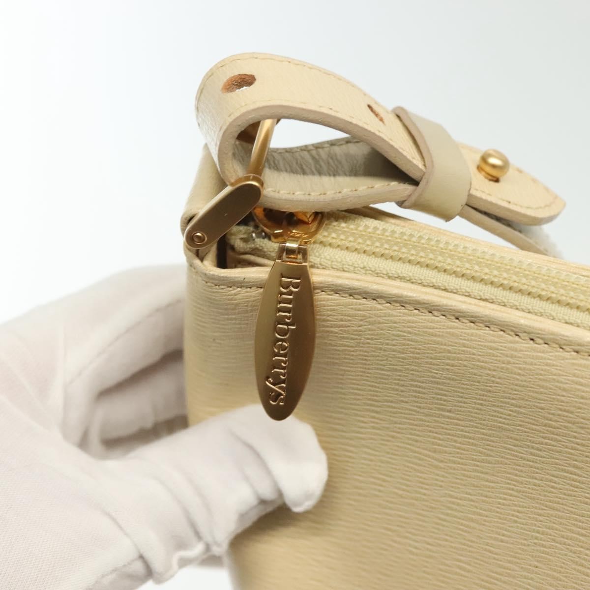 Burberry Shoulder Bag Leather, BEIGE, LEATHER, Shoulder bag