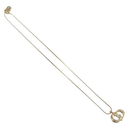 Christian Dior CD Pendant Necklace Metal, Gold, Metal, Necklace