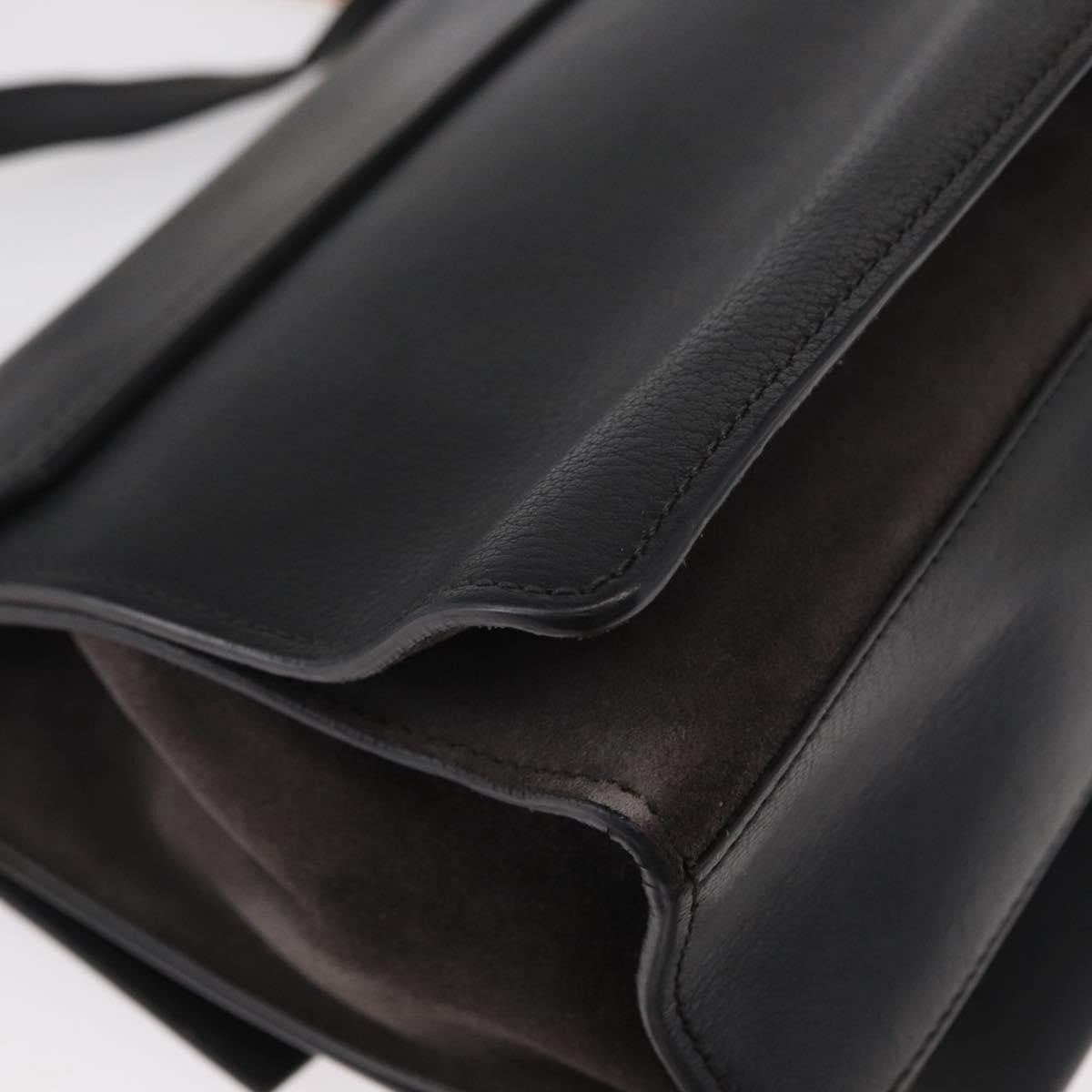Givenchy GV3 Flap Bag Leather, BLACK, LEATHER, Shoulder bag