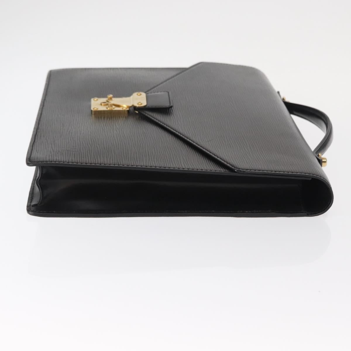 Louis Vuitton Porte Documents Bandouliere Briefcase Epi Leather, BLACK, LEATHER, Briefcase