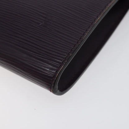Louis Vuitton Pochette Accessoires Epi Leather, PURPLE, LEATHER, Clutche & pouche