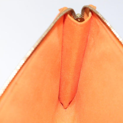 Louis Vuitton Pochette Accessoires Epi Leather, ORANGE, LEATHER, Clutche & pouche