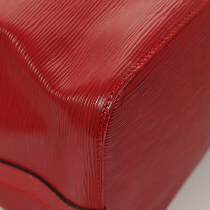 Louis Vuitton Petit Noe Handbag Epi Leather, RED, LEATHER, Shoulder bag